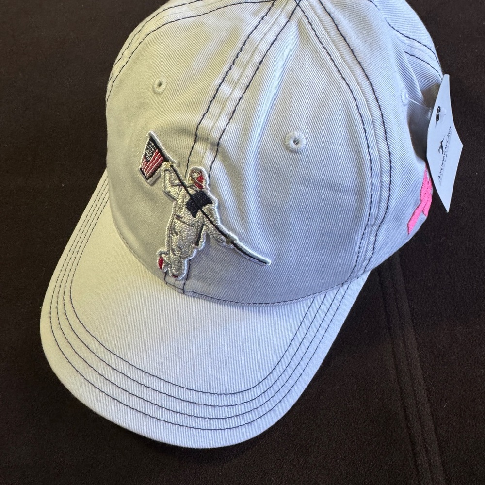 NWT AndersonOrd White Breast Cancer Golf Hat